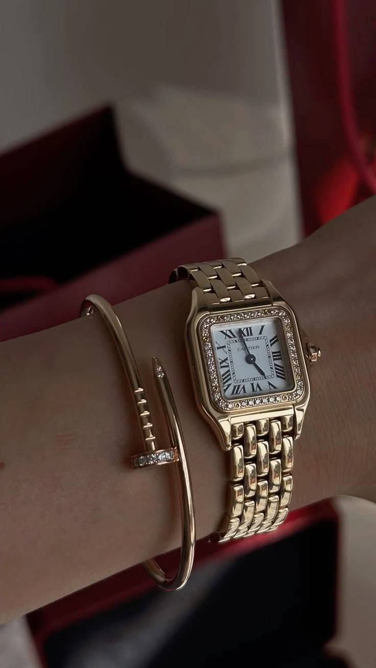 Cartier Panthere 1070 Women's Watch + Bracelete Free